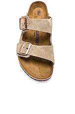 BIRKENSTOCK Arizona Soft Footbed in Taupe, view 4, click to view large image.