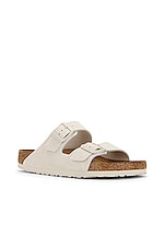 BIRKENSTOCK Arizona Soft Footbed in Antique White, view 2, click to view large image.