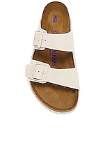 BIRKENSTOCK Arizona Soft Footbed in Antique White, view 4, click to view large image.
