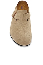 BIRKENSTOCK Boston Soft Footbed in Taupe, view 4, click to view large image.