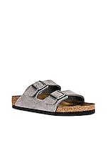 BIRKENSTOCK Arizona in Desert Buck & Whale Gray, view 2, click to view large image.