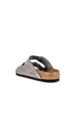 BIRKENSTOCK Arizona in Desert Buck & Whale Gray, view 3, click to view large image.