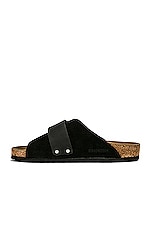 BIRKENSTOCK Kyoto Suede Nubuck in Black, view 5, click to view large image.
