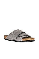 BIRKENSTOCK Kyoto in Desert Buck & Whale Gray, view 2, click to view large image.