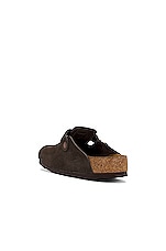 BIRKENSTOCK Boston Suede in Mocha, view 3, click to view large image.