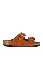 BIRKENSTOCK Arizona Soft Foot Bed in Mink, view 1, click to view large image.