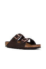 BIRKENSTOCK Arizona Soft Foot Bed in Mocha, view 2, click to view large image.