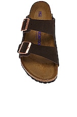 BIRKENSTOCK Arizona Soft Foot Bed in Mocha, view 4, click to view large image.