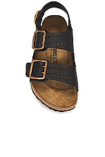 BIRKENSTOCK Milano Vintage Bold Grip in Black, view 4, click to view large image.