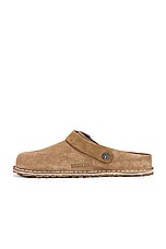 BIRKENSTOCK Lutry 365 Suede in Gray Taupe, view 5, click to view large image.