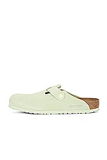 BIRKENSTOCK Boston Soft Footbed in Faded Lime, view 5, click to view large image.