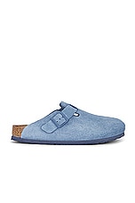 BIRKENSTOCK Boston Soft Footbed in Elemental Blue, view 1, click to view large image.