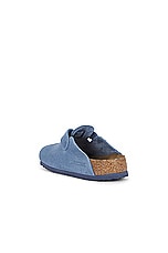 BIRKENSTOCK Boston Soft Footbed in Elemental Blue, view 3, click to view large image.