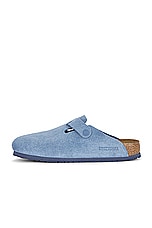 BIRKENSTOCK Boston Soft Footbed in Elemental Blue, view 5, click to view large image.