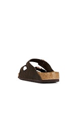 BIRKENSTOCK Arizona Soft Footbed in Mocha, view 3, click to view large image.