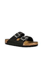 BIRKENSTOCK Arizona in Black Oiled, view 2, click to view large image.