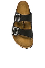BIRKENSTOCK Arizona in Black Oiled, view 4, click to view large image.