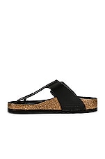 BIRKENSTOCK Gizeh Big Buckle Sandal in Black, view 5, click to view large image.