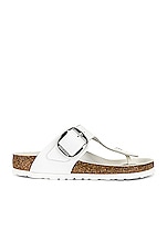 BIRKENSTOCK Gizeh Big Buckle Sandal in White, view 1, click to view large image.