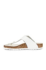 BIRKENSTOCK Gizeh Big Buckle Sandal in White, view 5, click to view large image.
