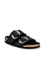 BIRKENSTOCK Arizona Big Buckle Sandal in Black, view 2, click to view large image.
