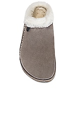 BIRKENSTOCK Zermatt Shearling Clog in Stone Coin, view 4, click to view large image.