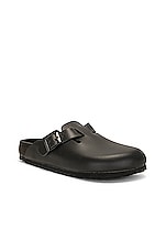 BIRKENSTOCK Boston Exquisite Clog in Black, view 2, click to view large image.