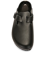 BIRKENSTOCK Boston Exquisite Clog in Black, view 4, click to view large image.