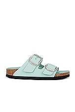 BIRKENSTOCK Arizona Big Buckle Sandal in High Shine Surf Green, view 1, click to view large image.