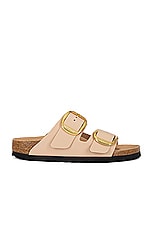 BIRKENSTOCK Arizona Big Buckle Sandal in High Shine Nude, view 1, click to view large image.