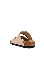 BIRKENSTOCK Arizona Big Buckle Sandal in High Shine Nude, view 3, click to view large image.