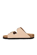 BIRKENSTOCK Arizona Big Buckle Sandal in High Shine Nude, view 5, click to view large image.