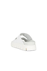 BIRKENSTOCK Arizona Exquisite Chunky Sandal in White, view 3, click to view large image.