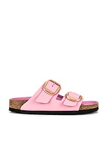 BIRKENSTOCK Arizona Big Buckle Sandal in High Shine Pink, view 1, click to view large image.