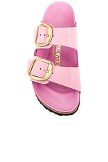 BIRKENSTOCK Arizona Big Buckle Sandal in High Shine Pink, view 4, click to view large image.