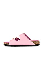 BIRKENSTOCK Arizona Big Buckle Sandal in High Shine Pink, view 5, click to view large image.