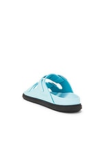 BIRKENSTOCK St Barths Exquisite Sandal in Mineral Blue, view 3, click to view large image.