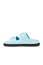 BIRKENSTOCK St Barths Exquisite Sandal in Mineral Blue, view 5, click to view large image.