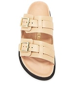 BIRKENSTOCK St Barths Exquisite Sandal in New Beige, view 4, click to view large image.