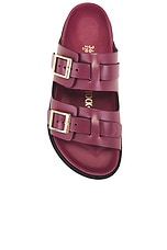 BIRKENSTOCK St Barths Exquisite Sandal in Berry Crush, view 4, click to view large image.