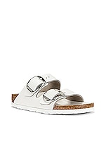 BIRKENSTOCK Arizona Big Buckle Sandal in White, view 2, click to view large image.
