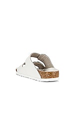 BIRKENSTOCK Arizona Big Buckle Sandal in White, view 3, click to view large image.