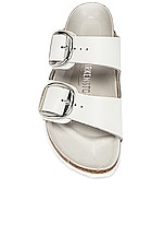 BIRKENSTOCK Arizona Big Buckle Sandal in White, view 4, click to view large image.