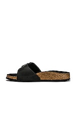 BIRKENSTOCK Madrid Big Buckle Sandal in Black, view 5, click to view large image.