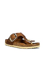 BIRKENSTOCK Gizeh Big Buckle Sandal in Cognac, view 2, click to view large image.