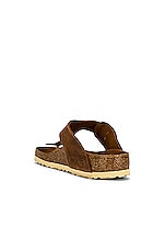 BIRKENSTOCK Gizeh Big Buckle Sandal in Cognac, view 3, click to view large image.