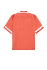 Blue Sky Inn Waiter Shirt in Coral, view 2, click to view large image.