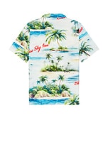 Blue Sky Inn Island Shirt in White, view 2, click to view large image.