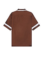 Blue Sky Inn Waiter Shirt in Brown, view 2, click to view large image.
