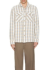 Blue Sky Inn Boucle Long Sleeve Shirt in Check, view 4, click to view large image.